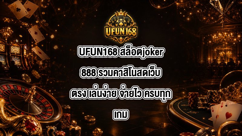 UFUN168 สล็อตjoker888